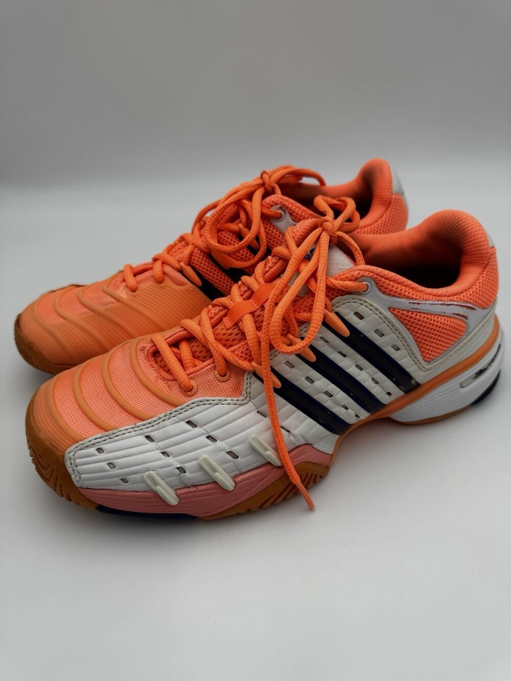 Adidas Men’s Tennis Court Shoes Size 9.5 Orange White M29487